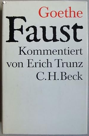 Bild des Verkufers fr Faust : der Tragdie 1. u. 2. Teil; Urfaust. Goethe. Hrsg. u. kommentiert von Erich Trunz zum Verkauf von Antiquariat Blschke