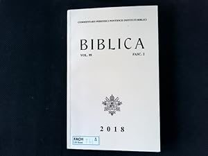 Bild des Verkufers fr Circumcision and covenant in genesis 17. Biblica, Vol. 99, Fasc. 2, 2018. zum Verkauf von Antiquariat Bookfarm