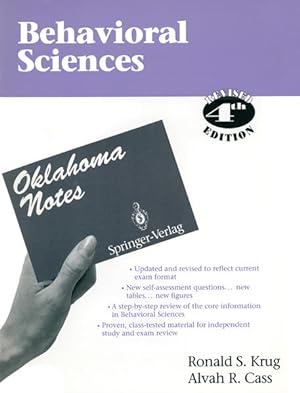 Image du vendeur pour Behavioral Sciences. [Oklahoma Notes]. mis en vente par Antiquariat Thomas Haker GmbH & Co. KG