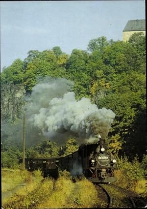 Bild des Verkufers fr Ansichtskarte / Postkarte Dampflokomotive, Schmalspurbahn Wolkenstein Jhstadt, Oktober 1983 zum Verkauf von akpool GmbH