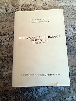Bibliografía filosófica hispánica (1901-1970)