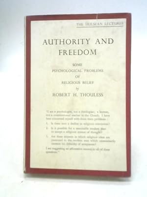 Imagen del vendedor de Authority and Freedom a la venta por World of Rare Books