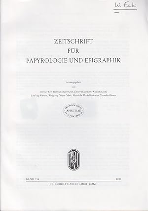 Immagine del venditore per Tusisius Campester, Cos. Suff. unter Antoninus Pius, und die Fasti Ostiensis der Jahre 141/142 n. Chr. [Aus: Zeitschrift fr Papyrologie und Epigraphik, Bd. 134, 2001]. venduto da Fundus-Online GbR Borkert Schwarz Zerfa