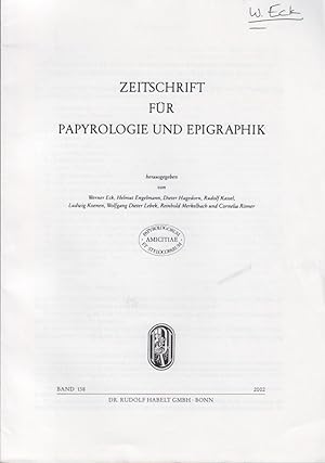 Bild des Verkufers fr P. Murabba'at 114 und die Anwesenheit rmischer Truppen in den Hhlen des Wadi Murabba'at nach dem Bar Kochba Aufstand. [Aus: Zeitschrift fr Papyrologie und Epigraphik, Bd. 128, 2002]. zum Verkauf von Fundus-Online GbR Borkert Schwarz Zerfa