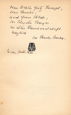 Der Bruder Sonka und die allgemeine Sache oder Das Wort gegen die Ordnung.