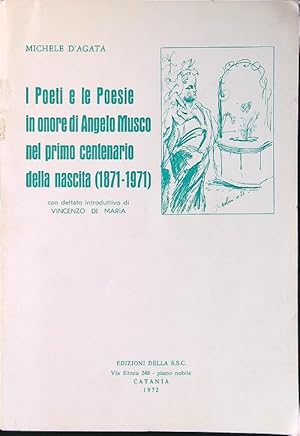 Immagine del venditore per I poeti e le poesie in onore di Angelo Musco venduto da Librodifaccia