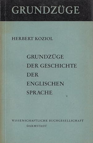 Seller image for Grundzge der Geschichte der englischen Sprache. Grundzge Bd. 9 for sale by Versandantiquariat Nussbaum