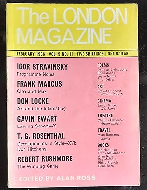 Image du vendeur pour The London Magazine February 1966 Volume 5 No 11 mis en vente par Shore Books