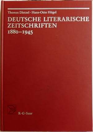 Bild des Verkufers fr Deutsche literarische Zeitschriften 1880 - 1945; Band 4; ein Repertorium zum Verkauf von Peter-Sodann-Bibliothek eG