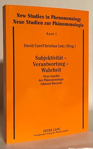 Imagen del vendedor de Subjektivitt-Verantwortung-Wahrheit. Neue Aspekte der Phnomenologie Edmund Husserls. a la venta por Thomas Dorn, ABAA