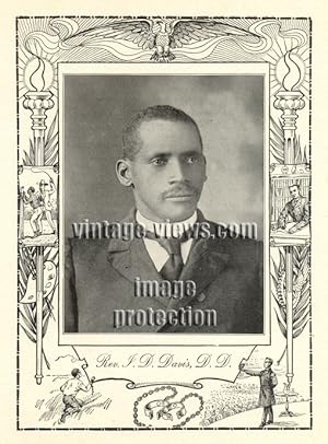 REVEREND I. D. DAVIS, D.D.,Negro Genealogy,1902 Photo