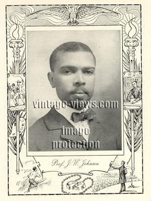 JAMES WELDON JOHNSON, A.B.,Negro Genealogy,1902 Photo