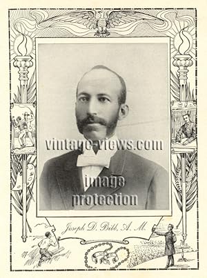 PROF JOSEPH D BIBB,Negro Genealogy,1902 Photo