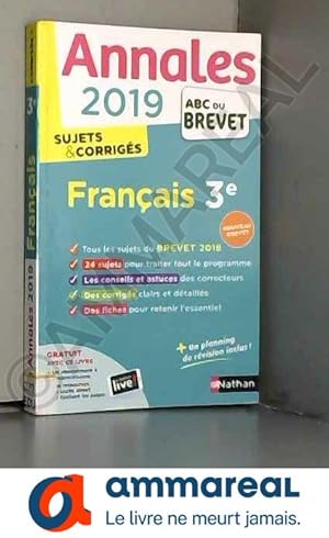 Imagen del vendedor de Annales ABC du Brevet 2019 - Franais a la venta por Ammareal