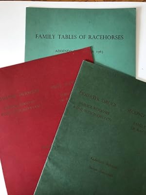 Image du vendeur pour Family Tables of Racehorses: First and Second Supplements, Addenda for 1962 & 1963 [3 vols.] mis en vente par Robin Bledsoe, Bookseller (ABAA)