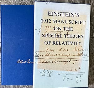 Imagen del vendedor de Einstein's 1912 Manuscript on the Special Theory of Relativity a la venta por Book_Attic