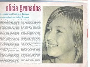 Seller image for Claro de Luna numero 358: reportaje sobre Alicia Granados for sale by El Boletin