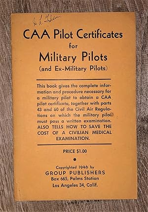 CAA Pilot Certificates for Military Pilots (1946)