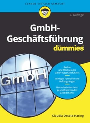 Immagine del venditore per Gmbh-Geschftsfhrung Fr Dummies 2e -Language: german venduto da GreatBookPrices