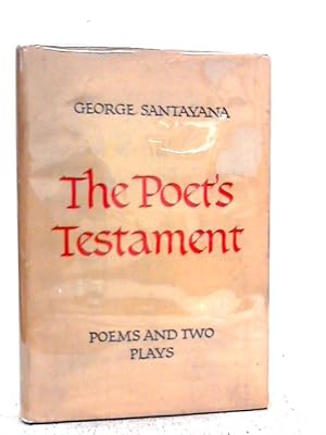 Bild des Verkufers fr The Poets Testament, Poems and Two Plays zum Verkauf von World of Rare Books