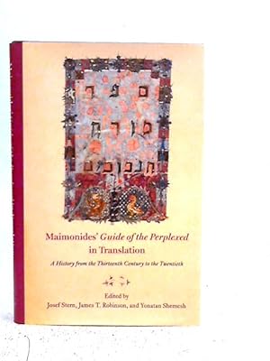 Bild des Verkufers fr Maimonides' "Guide of the Perplexed" in Translation: A History from the Thirteenth Century to the Twentieth zum Verkauf von World of Rare Books
