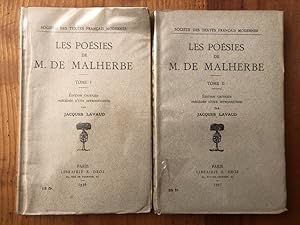 Image du vendeur pour Les posies de M. Malherbe, dition de Jacques Lavaud (2 volumes) mis en vente par Librairie des Possibles