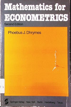 Seller image for Mathematics for econometrics. for sale by Antiquariat Bookfarm