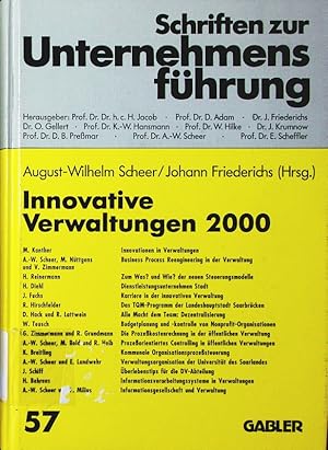 Bild des Verkufers fr Innovative Verwaltungen 2000. zum Verkauf von Antiquariat Bookfarm