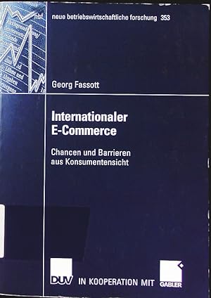 Seller image for Internationaler E-Commerce. Chancen und Barrieren aus Konsumentensicht. for sale by Antiquariat Bookfarm