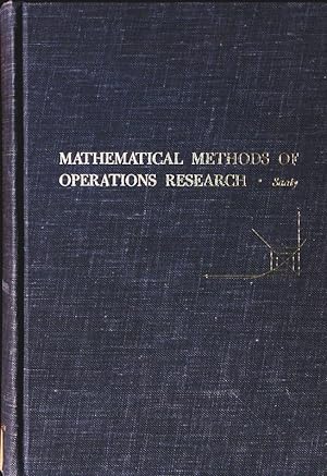 Bild des Verkufers fr Mathematical methods of operations research. zum Verkauf von Antiquariat Bookfarm