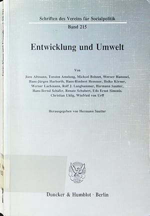 Seller image for Entwicklung und Umwelt. for sale by Antiquariat Bookfarm