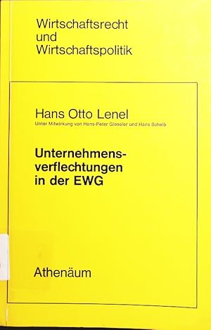 Image du vendeur pour Unternehmensverflechtungen in der EWG. eine konomische Untersuchung der Brauchbarkeit des externen Unternehmenswachstums fr die Anpassung an die Gegebenheiten des Gemeinsamen Markts, der Verbesserung der Wettbewerbsfhigkeit gegenber Drittlndern und der Frderung des technischen Fortschritts. mis en vente par Antiquariat Bookfarm