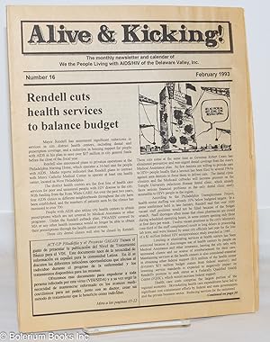 Seller image for Alive & Kicking: the newsletter & calendar of We the People Living With AIDS/HIV of the Delaware Valley; #16, February, 1993 for sale by Bolerium Books Inc.