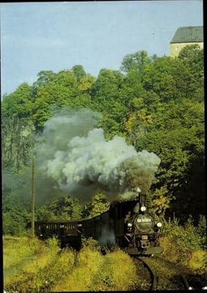 Bild des Verkufers fr Ansichtskarte / Postkarte Dampflokomotive, Schmalspurbahn Wolkenstein Jhstadt, Oktober 1983 zum Verkauf von akpool GmbH