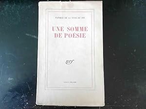 Bild des Verkufers fr Patrice de la tour du pin une somme de posie nrf Gallimard 1946 zum Verkauf von JLG_livres anciens et modernes