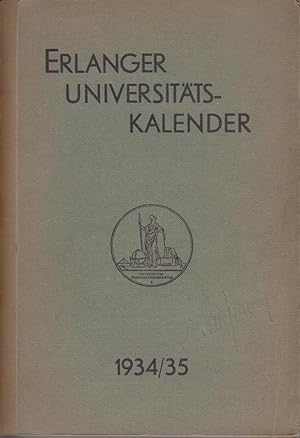 Seller image for Erlanger Universittskalender 1934/35. for sale by Bcher bei den 7 Bergen