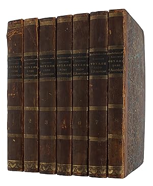 Image du vendeur pour Voyage dans les Etats-Unis D'Amrique, fait en 1795, 1796 et 1797. Tome I-IV et Tome VI-VIII. 7 vols (of 8). mis en vente par Lynge & Sn ILAB-ABF