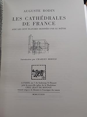 les cathédrales de france avec les cent planches dessinées par le maître