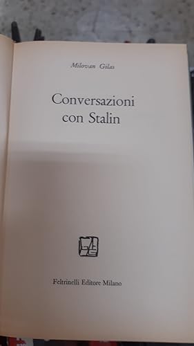 Immagine del venditore per CONVERSAZIONI CON STALIN venduto da Libreria D'Agostino