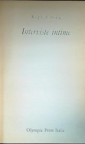 Seller image for Interviste intime for sale by Librodifaccia