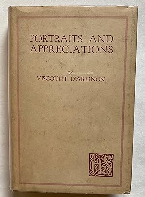 Seller image for Portraits and Appreciations for sale by Leabeck Books