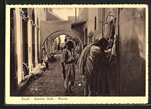 Ansichtskarte Tripolis, Quartiere Arabo, Mercato