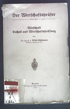 Seller image for Wirtschaft Technik und Wirtschaftsprüfung. Der Wirtschaftsprüfer Viertes Heft. for sale by books4less (Versandantiquariat Petra Gros GmbH & Co. KG)