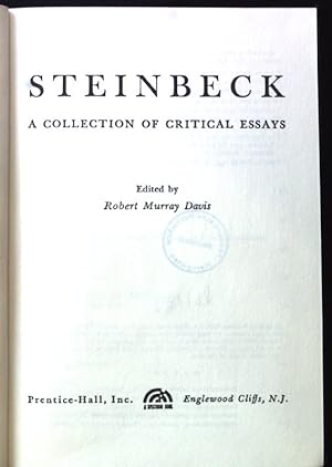 Imagen del vendedor de Steinbeck. A Collection of Critical Essays; Twentieth Century Views; a la venta por books4less (Versandantiquariat Petra Gros GmbH & Co. KG)