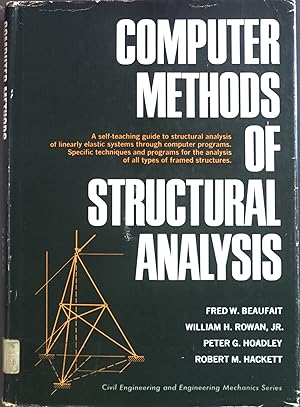 Bild des Verkufers fr Computer Methods of Structural Analysis. zum Verkauf von books4less (Versandantiquariat Petra Gros GmbH & Co. KG)
