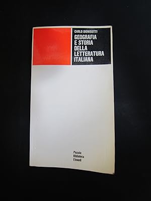 Image du vendeur pour Dionisotti Carlo. Geografia e storia della letteratura italiana. Einaudi. 1971 mis en vente par Amarcord libri
