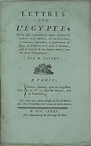 LETTRES SUR L'ÉGYPTE