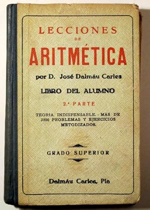 Imagen del vendedor de LECCIONES DE ARITMTICA - Barcelona 1954 a la venta por Llibres del Mirall