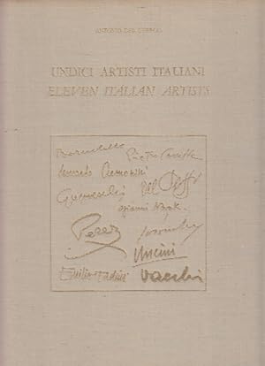 Immagine del venditore per Undici Artisti Italiani. Eleven Italian Artists venduto da Arca dei libri di Lorenzo Casi