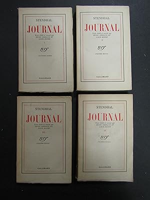Stendhal. Journal. 4 voll. Gallimard. 1932